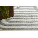Teppich FLAT SISAL 49376637 Kreise Streifen grau/creme