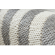 Teppich FLAT SISAL 49376637 Kreise Streifen grau/creme