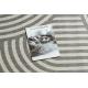 Teppich FLAT SISAL 49376637 Kreise Streifen grau/creme