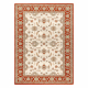 Tapis en laine SOHO 477.15.LA103 OSTA Ornement, cadre naturel beige / terre cuite