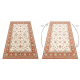 Tapis en laine SOHO 477.15.LA103 OSTA Ornement, cadre naturel beige / terre cuite