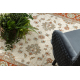 Dywan SOHO 477.15.LA103 wełniany OSTA - Ornament, ramka naturalny beż / terakota