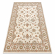Wollteppich SOHO 477.15.LA102 OSTA Ornament, Rahmen natur beige / terrakotta