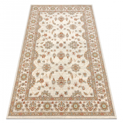 Tapis en laine SOHO 477.15.LA102 OSTA Ornement, cadre naturel beige / terre cuite