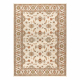 Wollteppich SOHO 477.15.LA102 OSTA Ornament, Rahmen natur beige / terrakotta