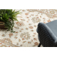 Wollteppich SOHO 477.15.LA102 OSTA Ornament, Rahmen natur beige / terrakotta