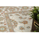 Dywan SOHO 477.15.LA102 wełniany OSTA - Ornament, ramka naturalny beż / terakota