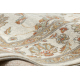 Wollteppich SOHO 477.15.LA102 OSTA Ornament, Rahmen natur beige / terrakotta