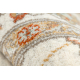 Wollteppich SOHO 477.15.LA102 OSTA Ornament, Rahmen natur beige / terrakotta