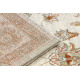 Wollteppich SOHO 477.15.LA102 OSTA Ornament, Rahmen natur beige / terrakotta
