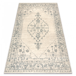 Tapis en laine ABBY 486.10.LA100 OSTA Ornement, cadre classique beige / vert