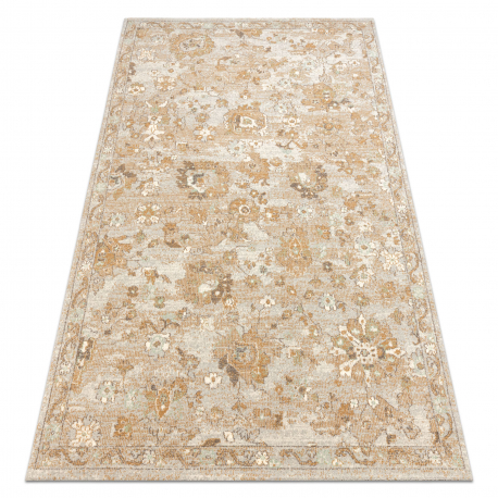 Wollteppich SOHO 477.22.LA115 OSTA Ornament, Blumen natur beige