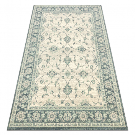Dywan SOHO 477.15.LA506 wełniany OSTA - Ornament, ramka naturalny zielony / beż