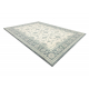 Wollteppich SOHO 477.15.LA506 OSTA - Ornament, Rahmen, natural grün / beige
