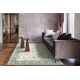 Wool Carpet SOHO 477.15.LA506 OSTA - Ornament, frame, natural green / beige
