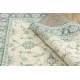 Wollteppich SOHO 477.15.LA506 OSTA - Ornament, Rahmen, natural grün / beige