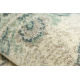 Wool Carpet SOHO 477.15.LA506 OSTA - Ornament, frame, natural green / beige