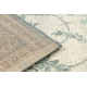 Wollteppich SOHO 477.15.LA506 OSTA - Ornament, Rahmen, natural grün / beige