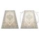 Wollteppich SOHO 477.01.LA113 OSTA - Ornament, Rosette, natural grün / beige