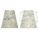 Tapis en laine ABBY 486.13.LA113 OSTA Vintage, moderne vert / gris