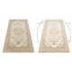 Tappeto in lana SOHO 477.01.LA100 OSTA - Ornamento, rosetta beige