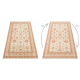 Wollteppich SOHO 477.26.LA100 OSTA Ornament, Rahmen natur beige / terrakotta