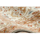 Wollteppich SOHO 477.26.LA100 OSTA Ornament, Rahmen natur beige / terrakotta