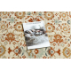 Wollteppich SOHO 477.26.LA100 OSTA Ornament, Rahmen natur beige / terrakotta