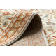 Wollteppich SOHO 477.26.LA100 OSTA Ornament, Rahmen natur beige / terrakotta