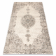 Dywan ABBY 486.24.LA110 wełniany OSTA - Ornament, ramka klasyczny szary / niebieski