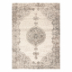 Dywan ABBY 486.24.LA110 wełniany OSTA - Ornament, ramka klasyczny szary / niebieski