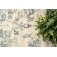 Tapis en laine ABBY 486.25.LA110 OSTA Ornement, cadre classique beige / vert