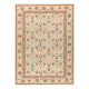 Wollteppich SOHO 477.27.LA101 OSTA - Blumen, Rahmen, natural beige / Terrakotta
