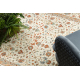 Tapis en laine SOHO 477.27.LA101 OSTA - Fleurs, cadre, naturel beige / terre cuite