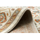Wool Carpet SOHO 477.27.LA101 OSTA - Flowers, frame, natural beige / terracotta 