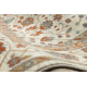 Wool Carpet SOHO 477.27.LA101 OSTA - Flowers, frame, natural beige / terracotta 