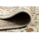Wool Carpet SOHO 477.27.LA101 OSTA - Flowers, frame, natural beige / terracotta 