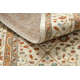 Wool Carpet SOHO 477.27.LA101 OSTA - Flowers, frame, natural beige / terracotta 