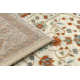Wollteppich SOHO 477.27.LA101 OSTA - Blumen, Rahmen, natural beige / Terrakotta