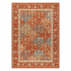 Wollteppich SOHO 477.27.LA301 OSTA - Rhombus, Rahmen geometrisch natur terrakotta/beige