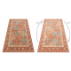 Wollteppich SOHO 477.27.LA301 OSTA - Rhombus, Rahmen geometrisch natur terrakotta/beige