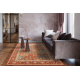 Wollteppich SOHO 477.27.LA301 OSTA - Rhombus, Rahmen geometrisch natur terrakotta/beige