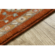 Tapis en laine SOHO 477.27.LA301 OSTA - Losange, cadre géométrique naturel terre cuite / beige