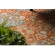 Wollteppich SOHO 477.27.LA301 OSTA - Rhombus, Rahmen geometrisch natur terrakotta/beige