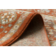 Wollteppich SOHO 477.27.LA301 OSTA - Rhombus, Rahmen geometrisch natur terrakotta/beige