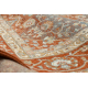Wollteppich SOHO 477.27.LA301 OSTA - Rhombus, Rahmen geometrisch natur terrakotta/beige