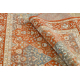 Tapis en laine SOHO 477.27.LA301 OSTA - Losange, cadre géométrique naturel terre cuite / beige