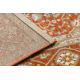 Wollteppich SOHO 477.27.LA301 OSTA - Rhombus, Rahmen geometrisch natur terrakotta/beige