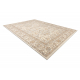 Wollteppich SOHO 477.27.LA100 OSTA - Rhombus, Rahmen geometrisch natur beige