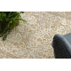 Wollteppich SOHO 477.27.LA100 OSTA - Rhombus, Rahmen geometrisch natur beige